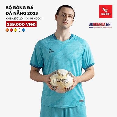 Áo Bóng Đá không Logo Kamito Đà Nẵng Xanh Ngọc 2023